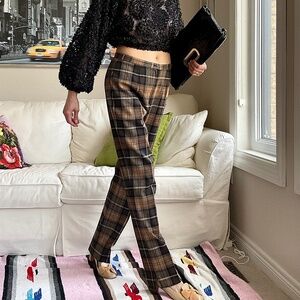 D&G plaid stretch pants